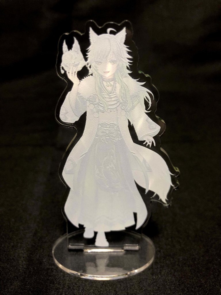 月城わらび アクリルスタンド ver.天狐衣装【高さ:10cm 幅:約5cm 厚み:3mm】