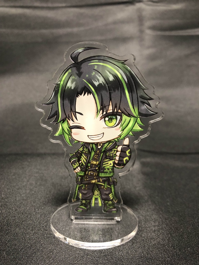 チビ月城わらび アクリルスタンド ver.サイバー衣装【高さ:7.5cm 幅:5cm 厚み:3mm】