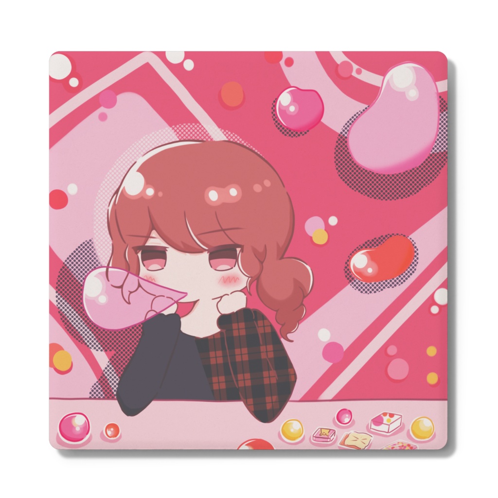 栗本さん風船ガム コースター
