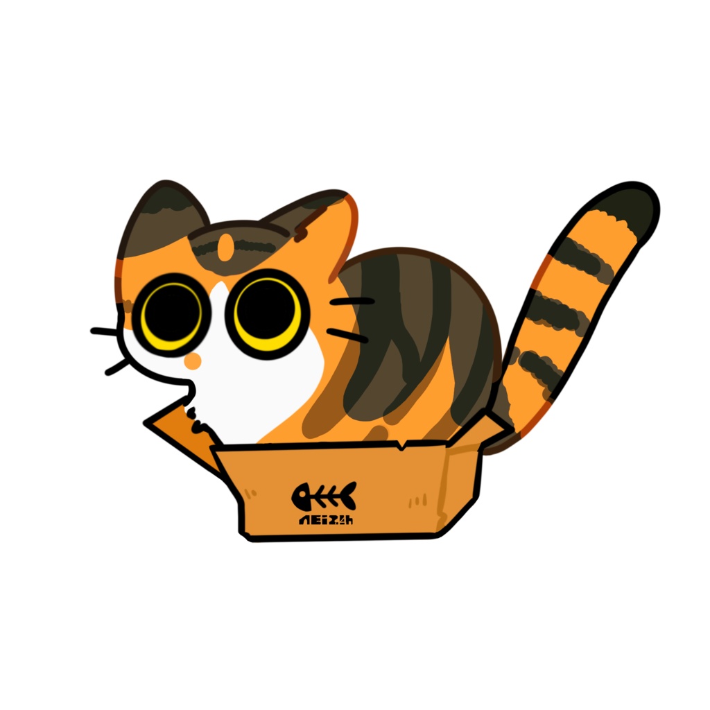 ねこちゃんステッカー