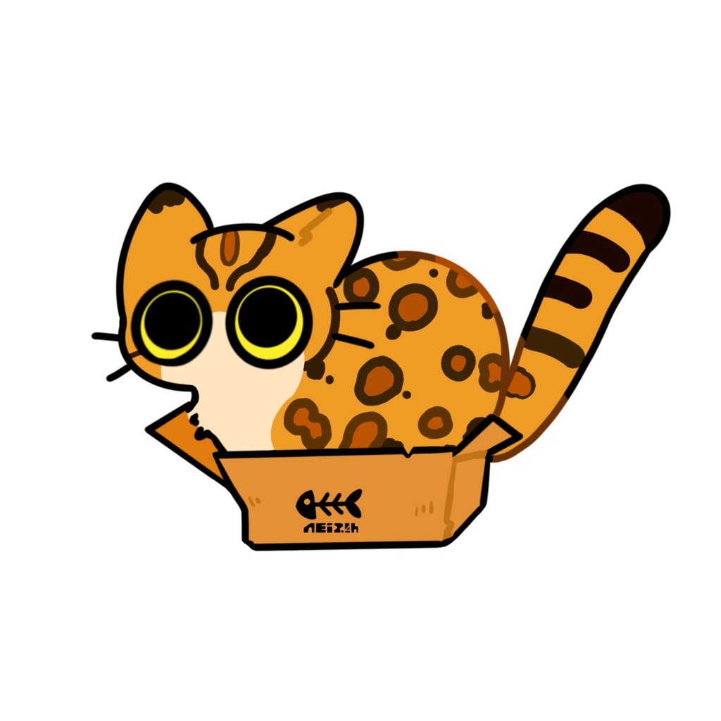 ねこちゃんステッカー