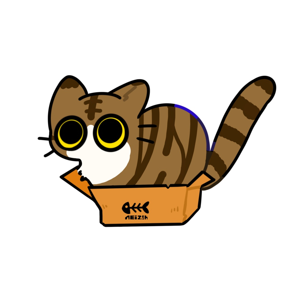 ねこちゃんステッカー