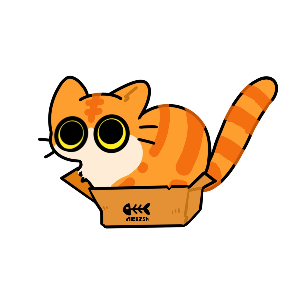 ねこちゃんステッカー