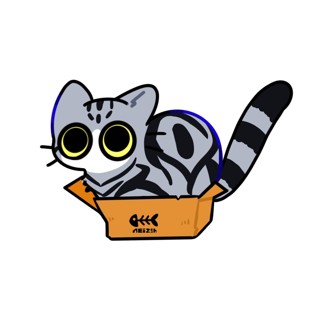 ねこちゃんステッカー