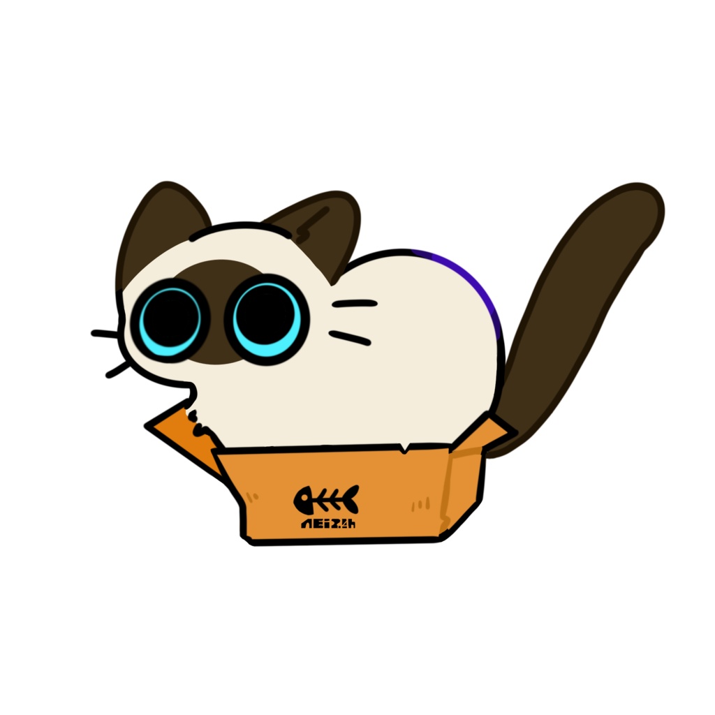 ねこちゃんステッカー