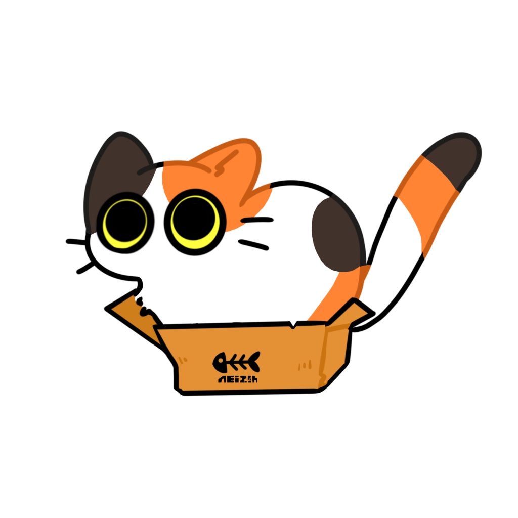 ねこちゃんステッカー