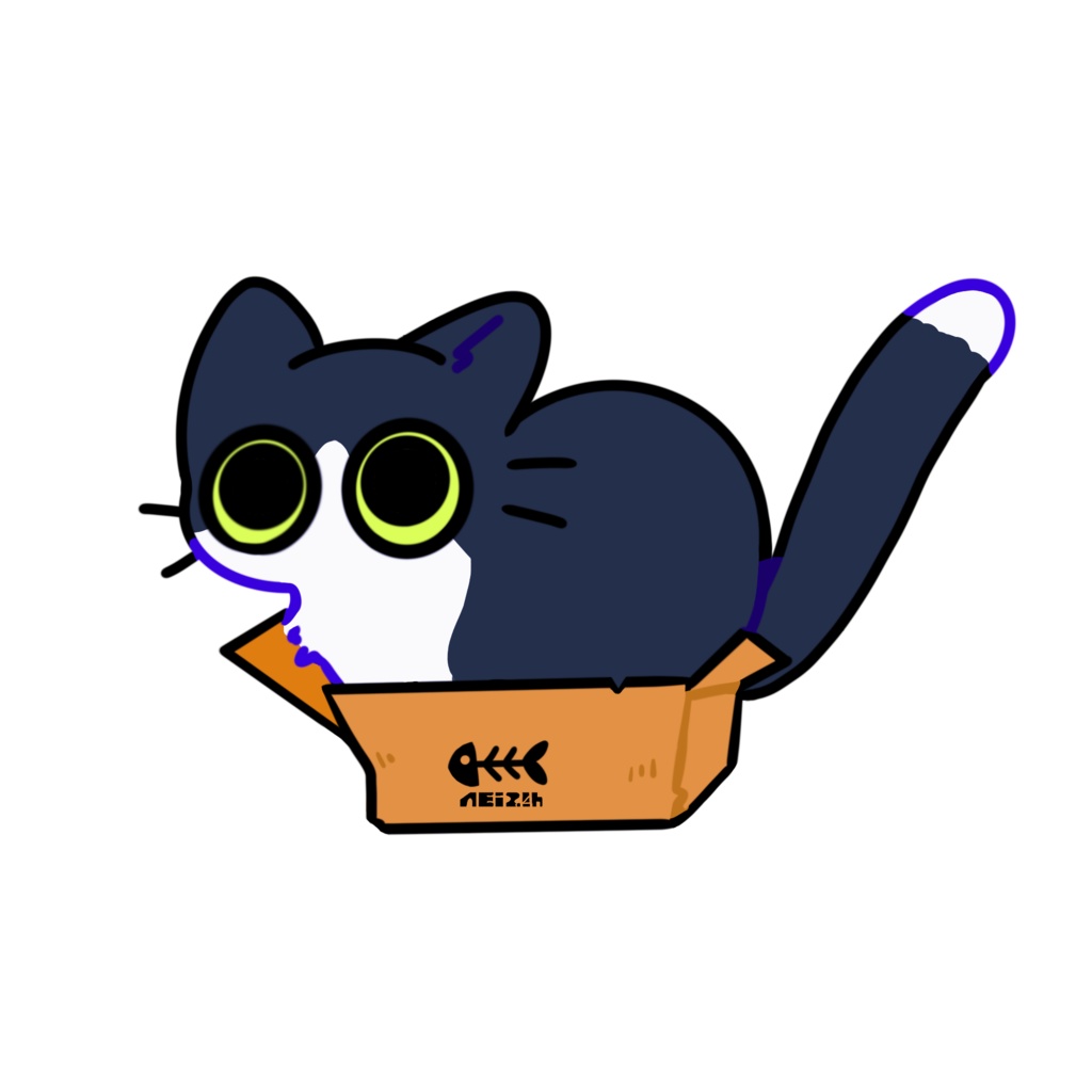 ねこちゃんステッカー