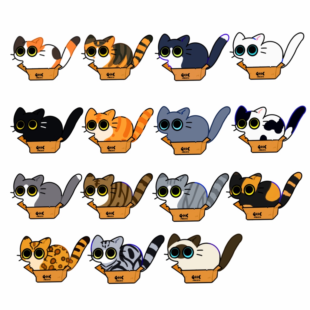 ねこちゃんステッカー