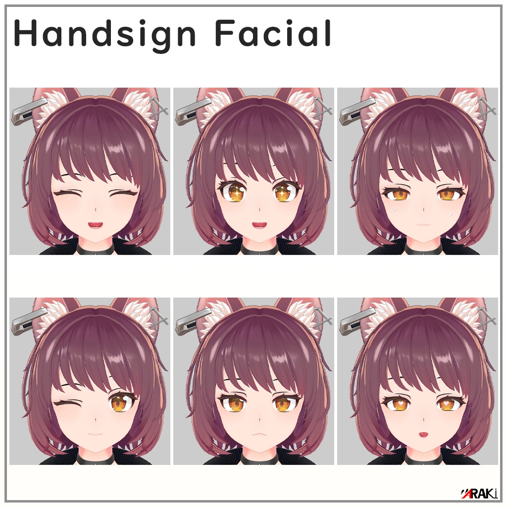 オリジナル3Dモデル 小豆 モカ(AZUKI MOKA) ver1.00 PC版対応