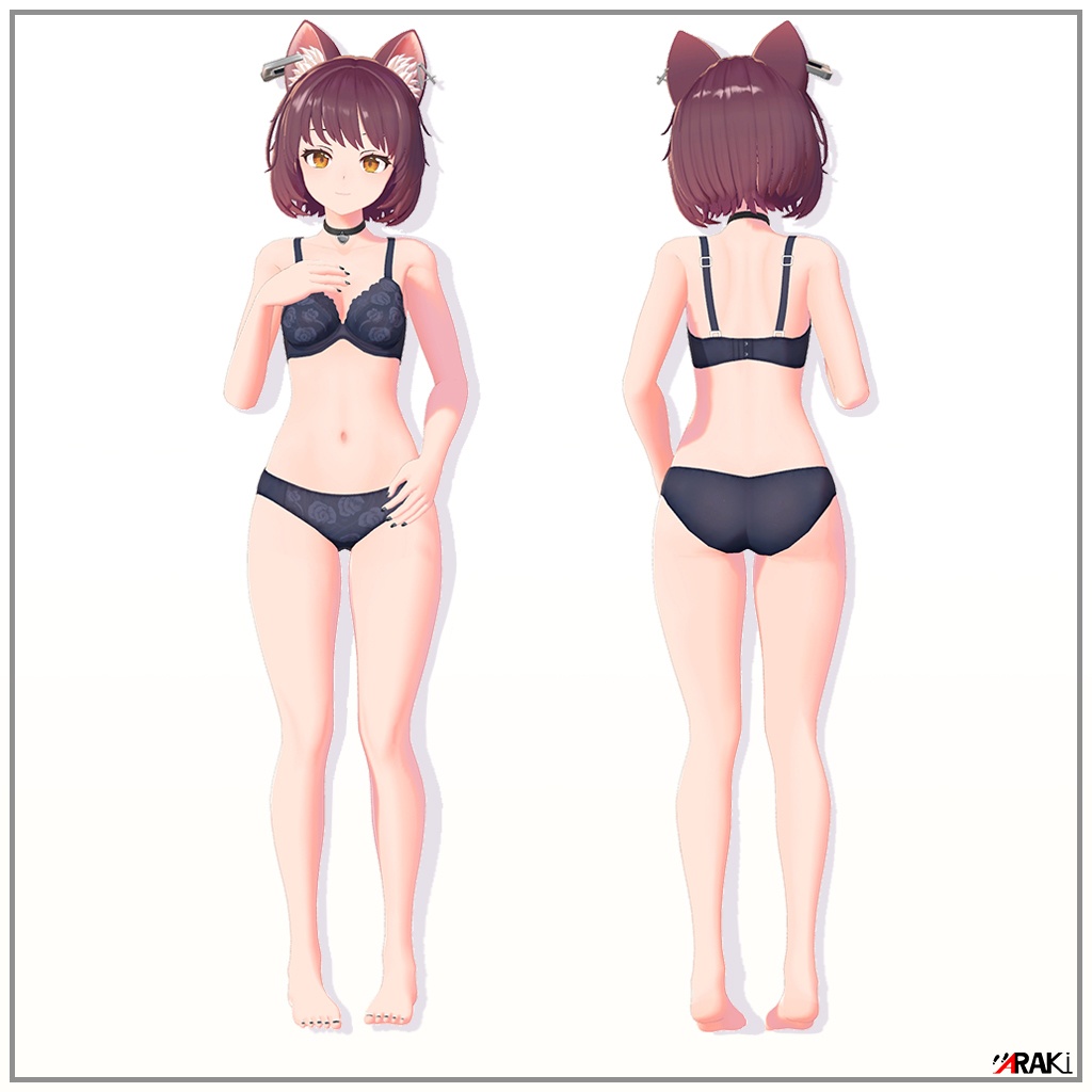 オリジナル3Dモデル 小豆 モカ(AZUKI MOKA) ver1.00 PC版対応