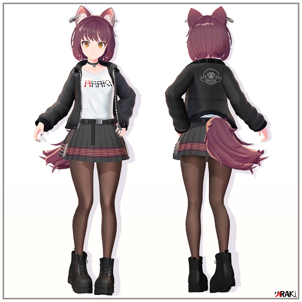 オリジナル3Dモデル 小豆 モカ(AZUKI MOKA) ver1.00 PC版対応