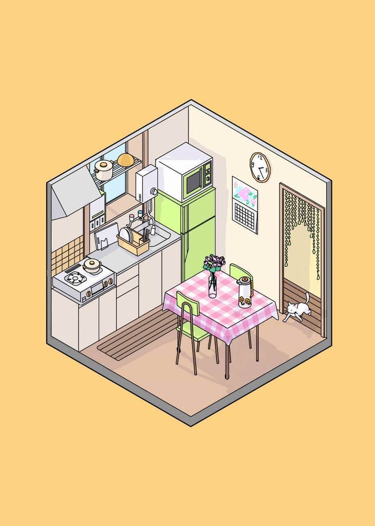 箱庭辞典（Kitchen）ポストカード