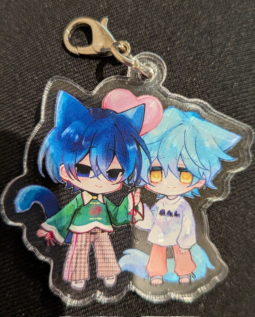 🐱💚🩵アクリルチャーム