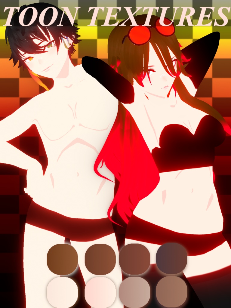 [Vroid Stable] Toon Body Textures- Naturals V2