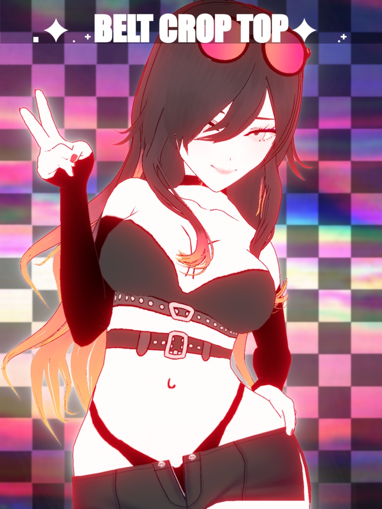 [Vroid Stable] Belt Crop Top