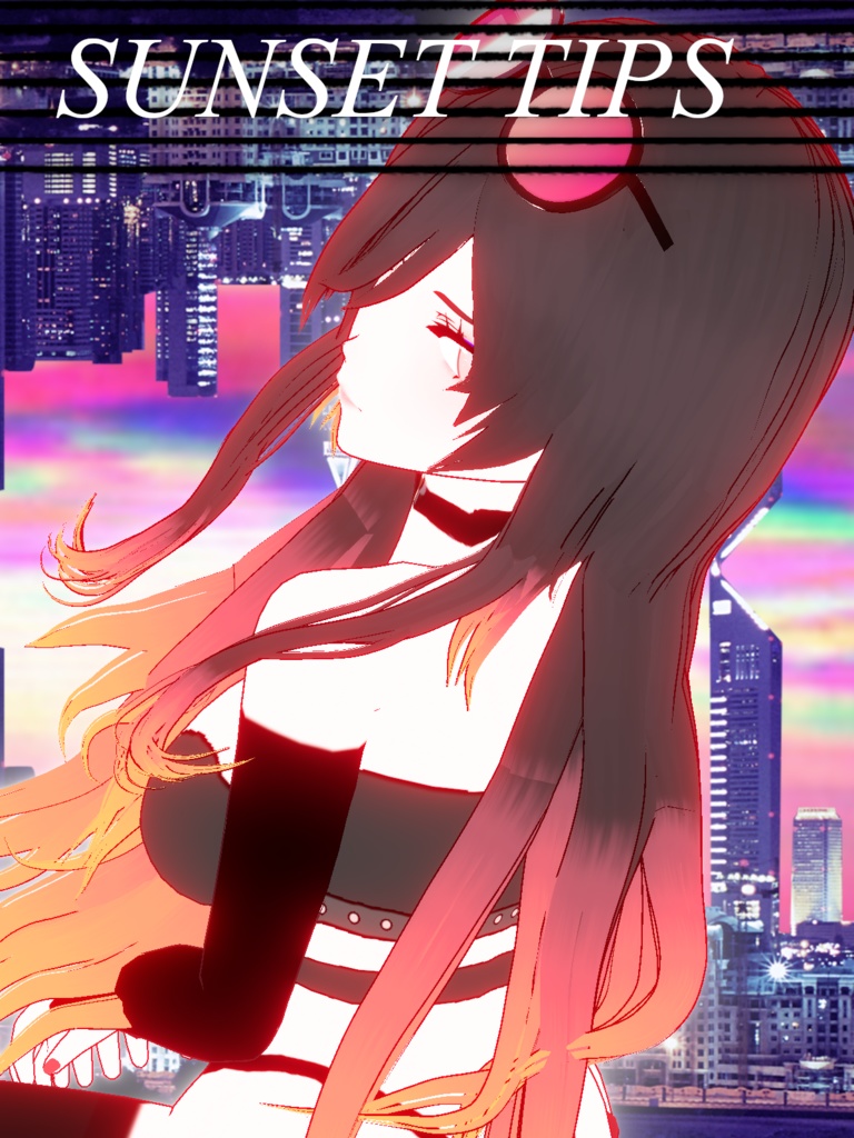 [Vroid Stable] Sunset Tip Highlights