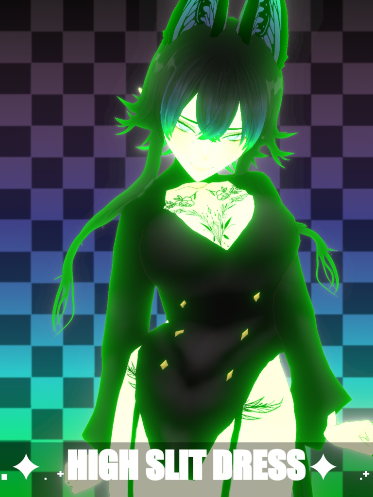 [Vroid Stable] High Slit Dress