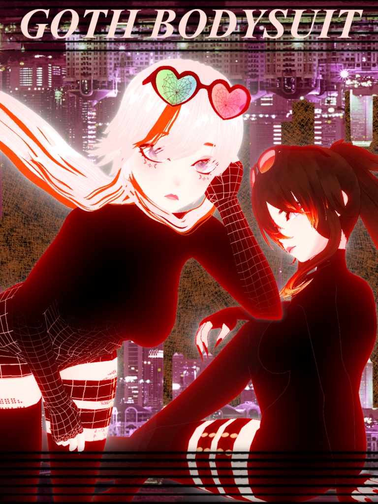 [VRoid Stable] Goth Bodysuit