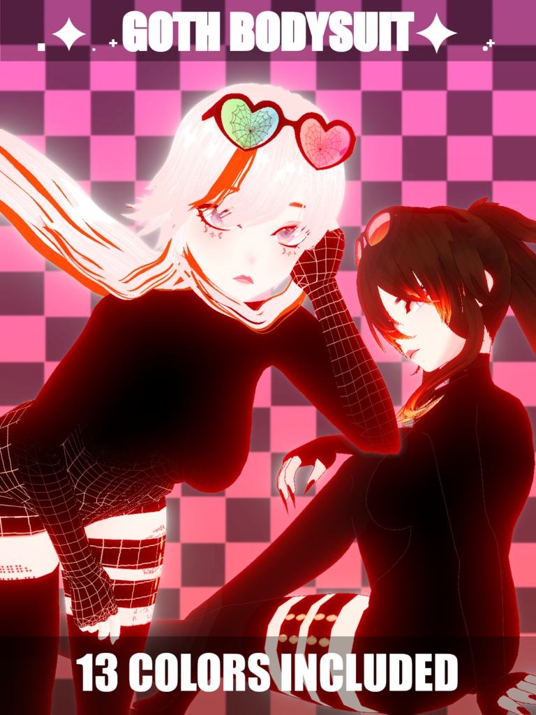 [VRoid Stable] Goth Bodysuit