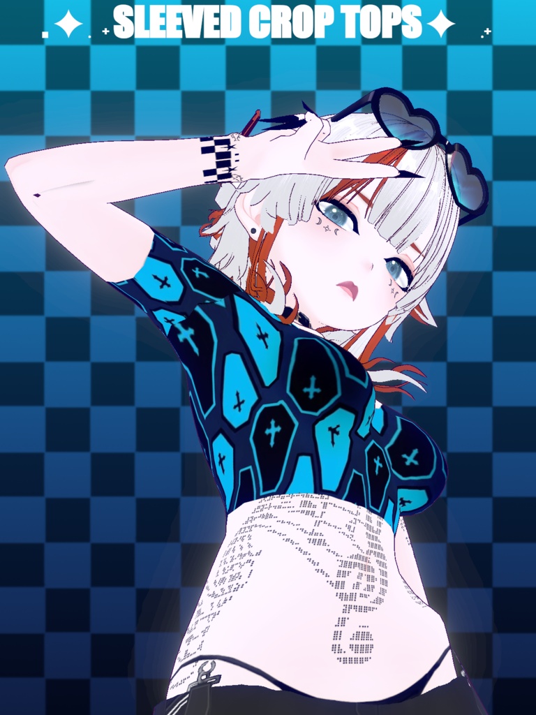 [VRoid Stable] Sleeved Crop Tops