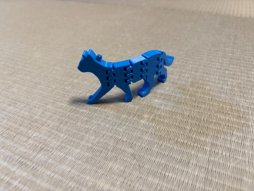 フレキシ ウォーキングキャット｜関節可動 3Dプリントデータ