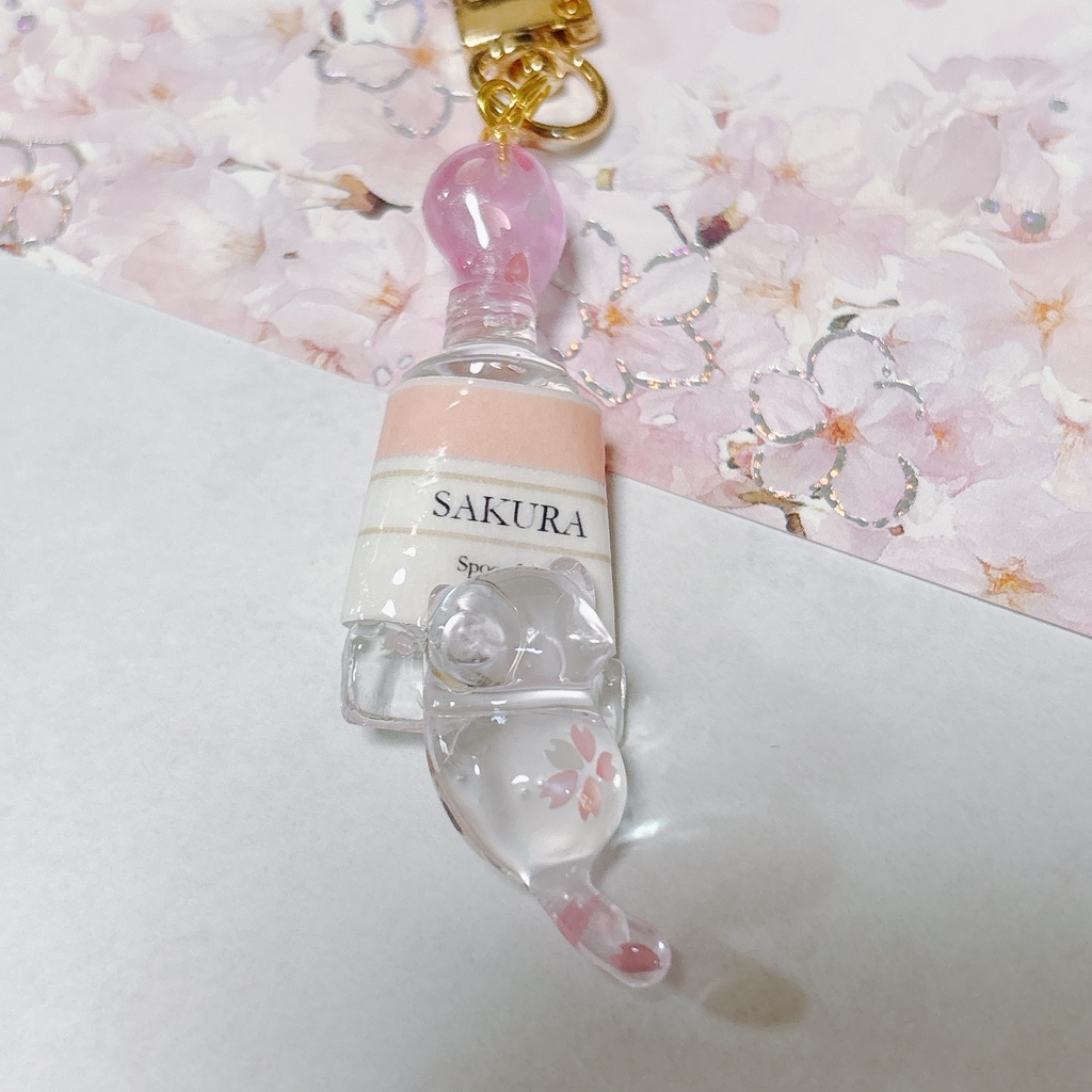 【春限定】いたずらにゃんこのキーホルダー【🌸さくら限定ver.】