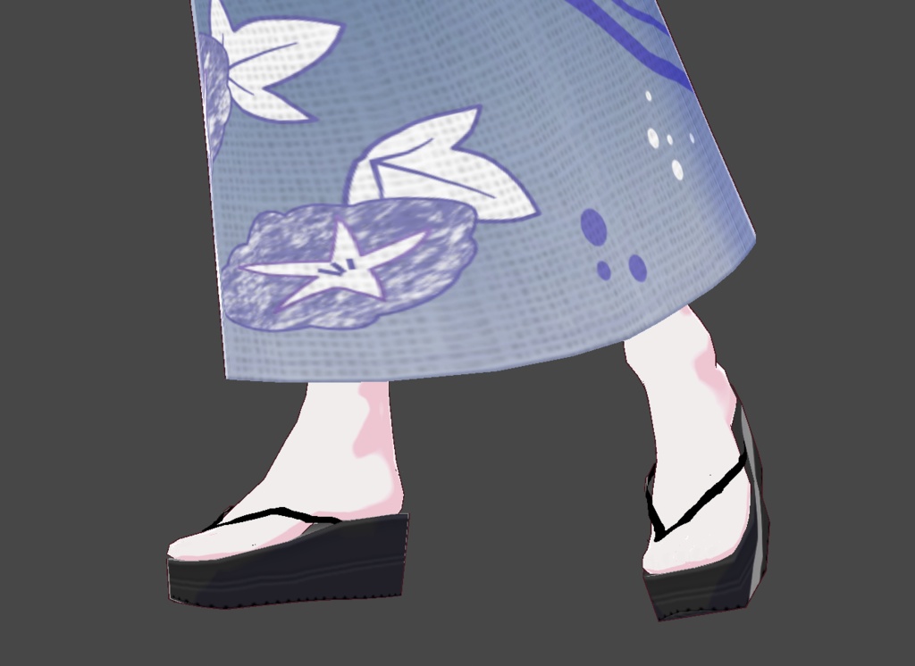 Yukata Sandals Wedge Heel