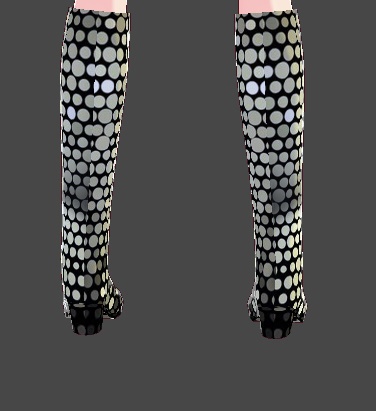 Disco Boots Gold/Black