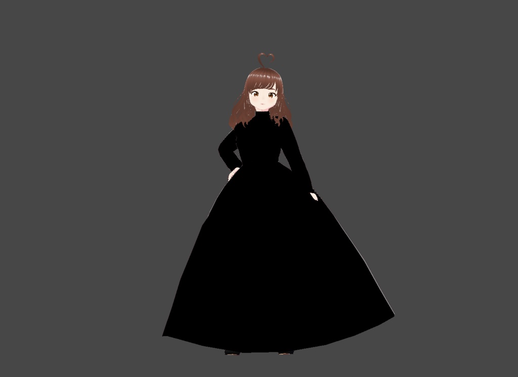 Turtleneck Long Sleeve Ballgown