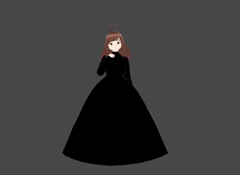 Turtleneck Long Sleeve Ballgown
