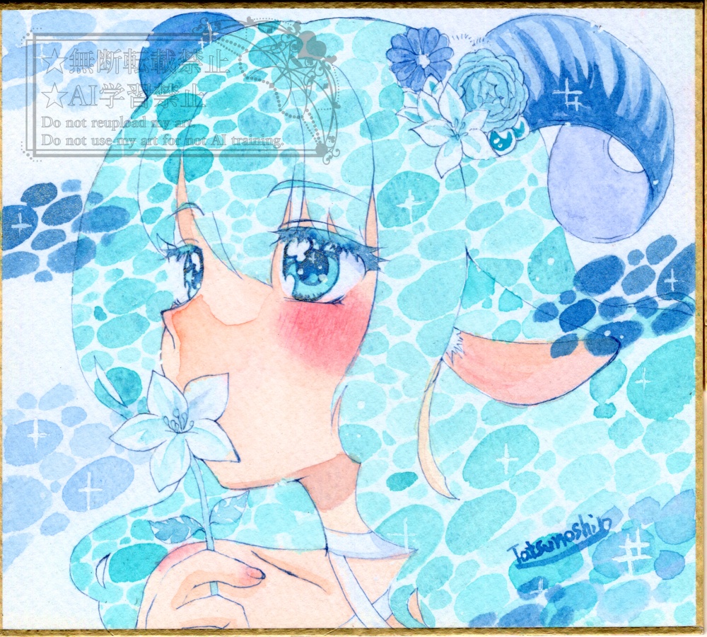 豆色紙&てのひらペーパー&1/4色紙水彩原画