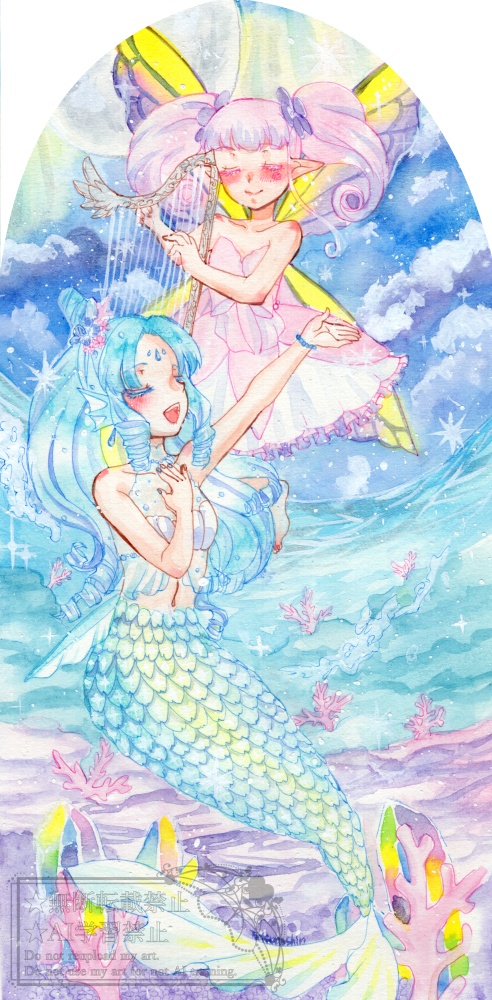 【額装原画】幻想の乙女達