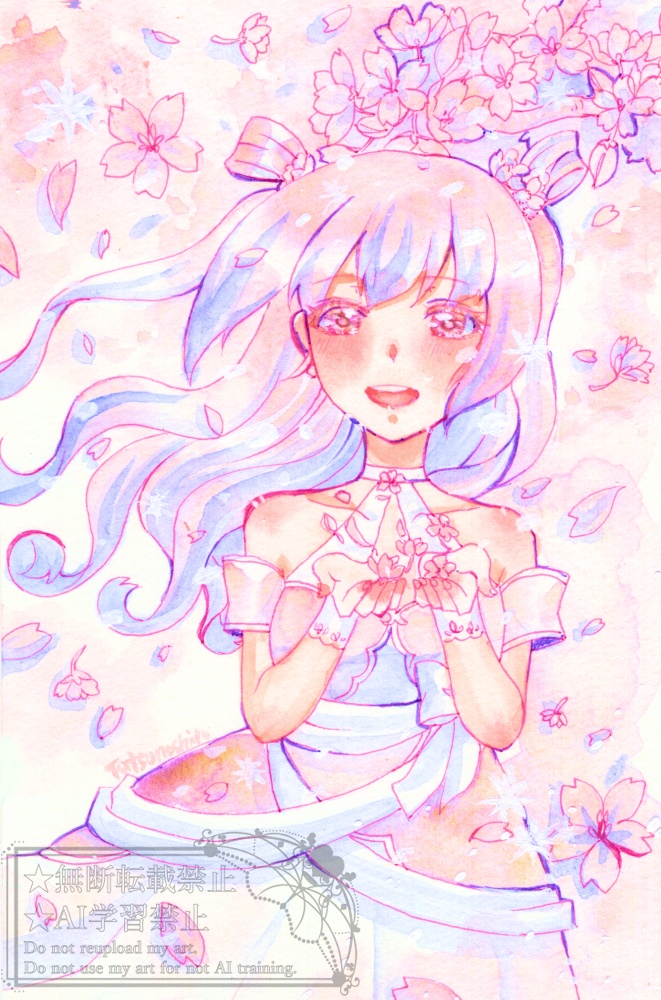 【額装原画】春の花嵐
