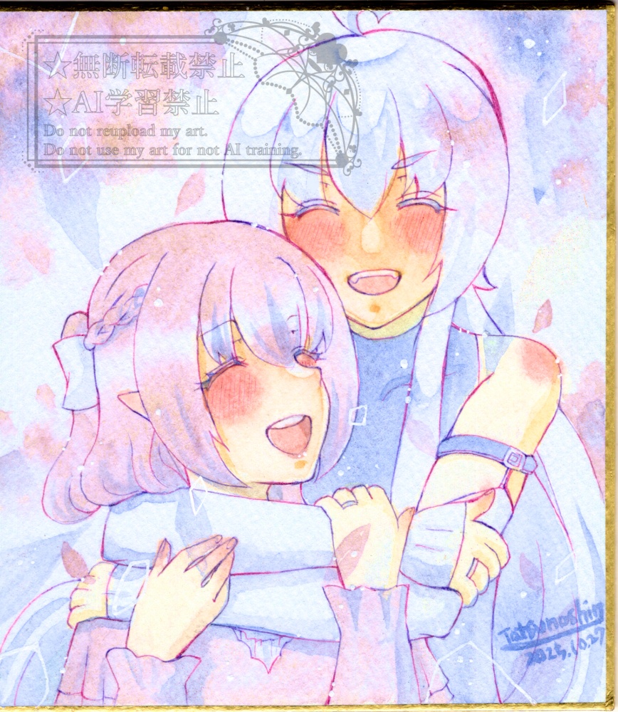 【透明水彩原画】エアセルフコミティア原画