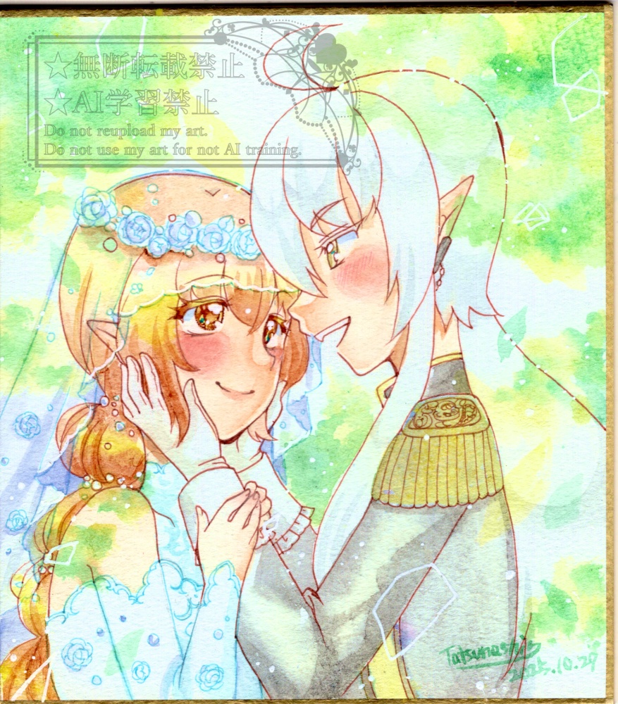 【色紙原画】エアセルフコミティア色紙