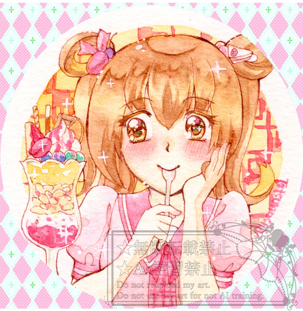 【透明水彩原画】エアセルフコミティア原画