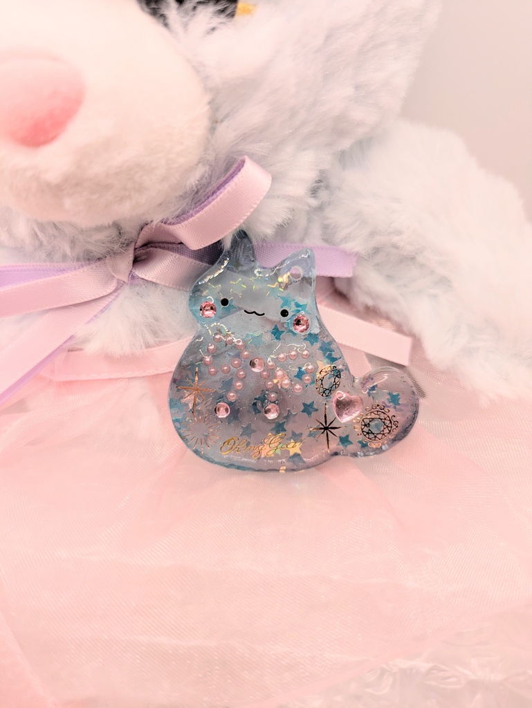 おすまし涼しげねこちゃんキーホルダー