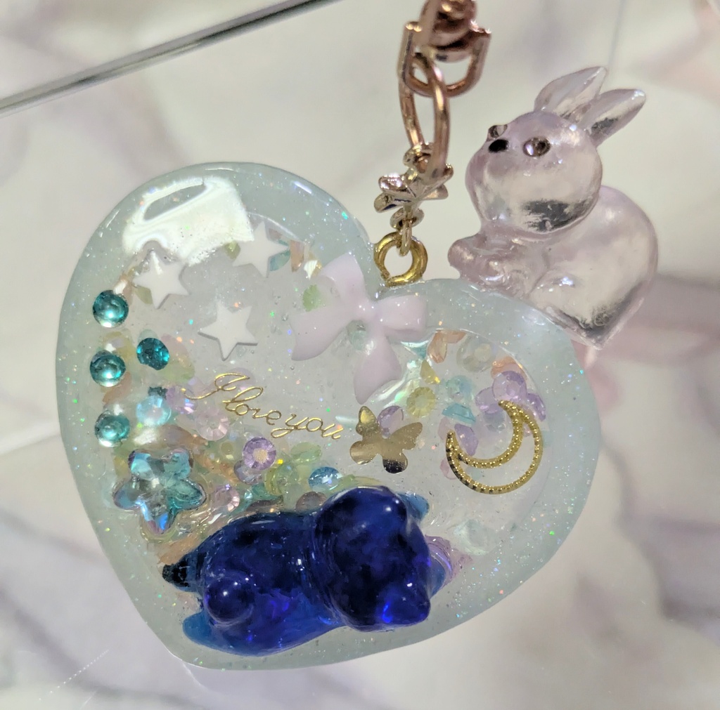 夜空ねこちゃんとうーさのキーホルダー2