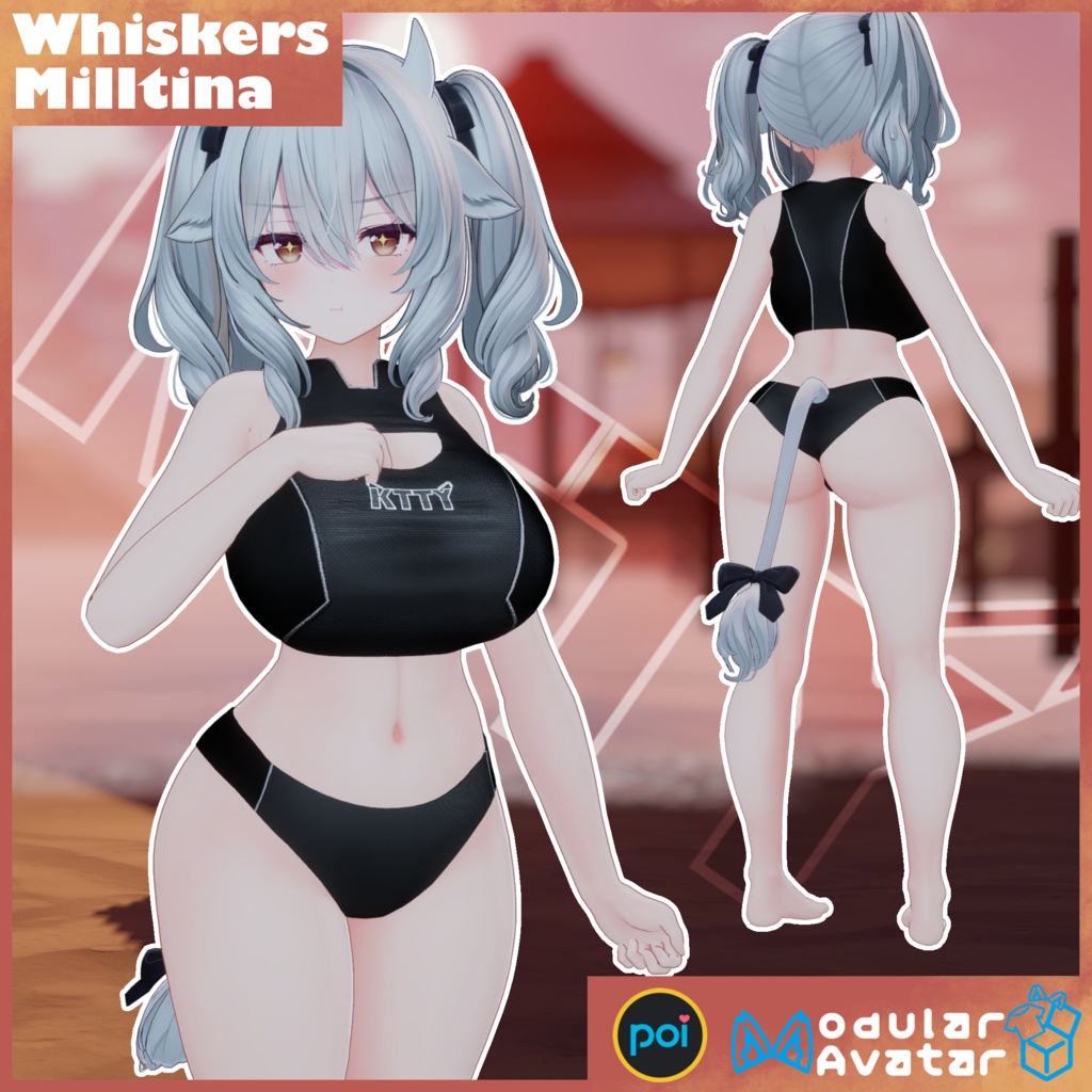 Whiskers Swimsuit 【VRChat】