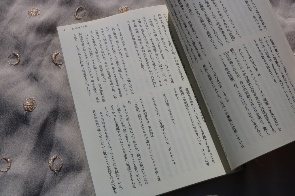 パレスチナについて考えた日の日記