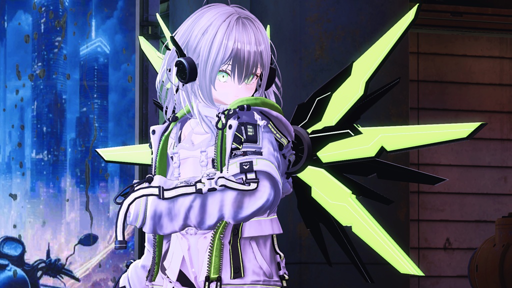 TechWing&HeadSet - TW1&HS1【サイバーパンクアクセサリ】