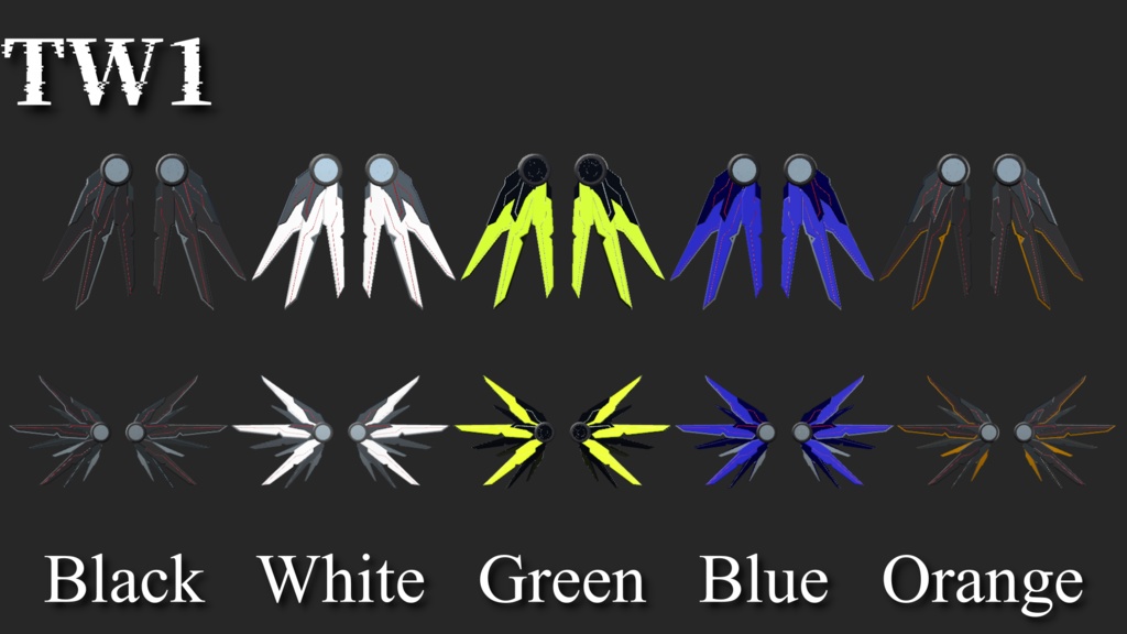 TechWing&HeadSet - TW1&HS1【サイバーパンクアクセサリ】