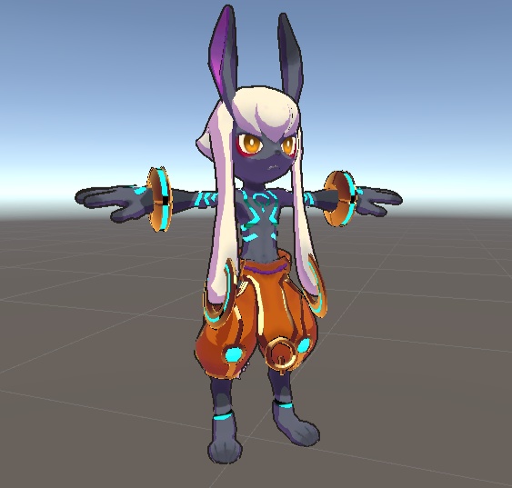 【VRC 対応3Dモデル】うさお Ver.1