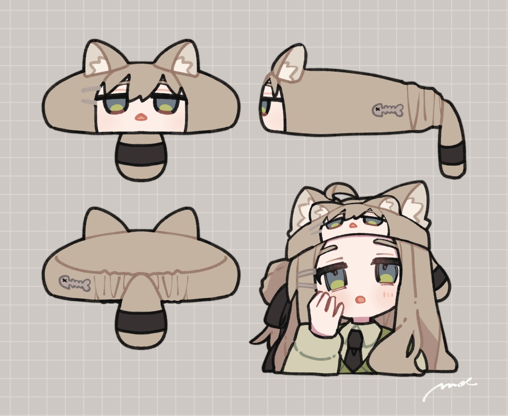 キプフェルヘアバンド【3Dモデル付き】