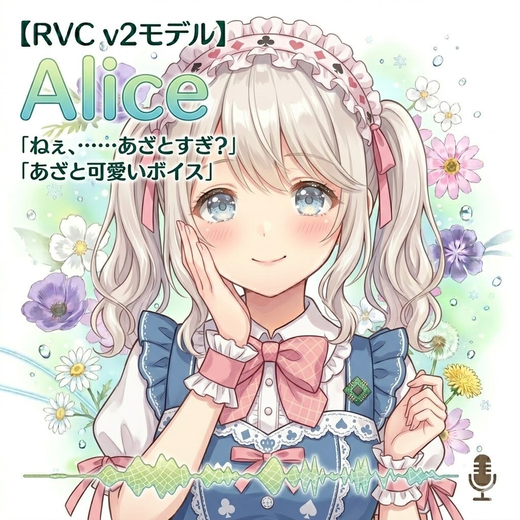 【RVC v2モデル】Alice（かわいい系）