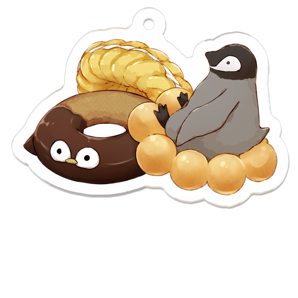 PENGUIN FOOD「ドーナツ」 アクリルキーホルダー