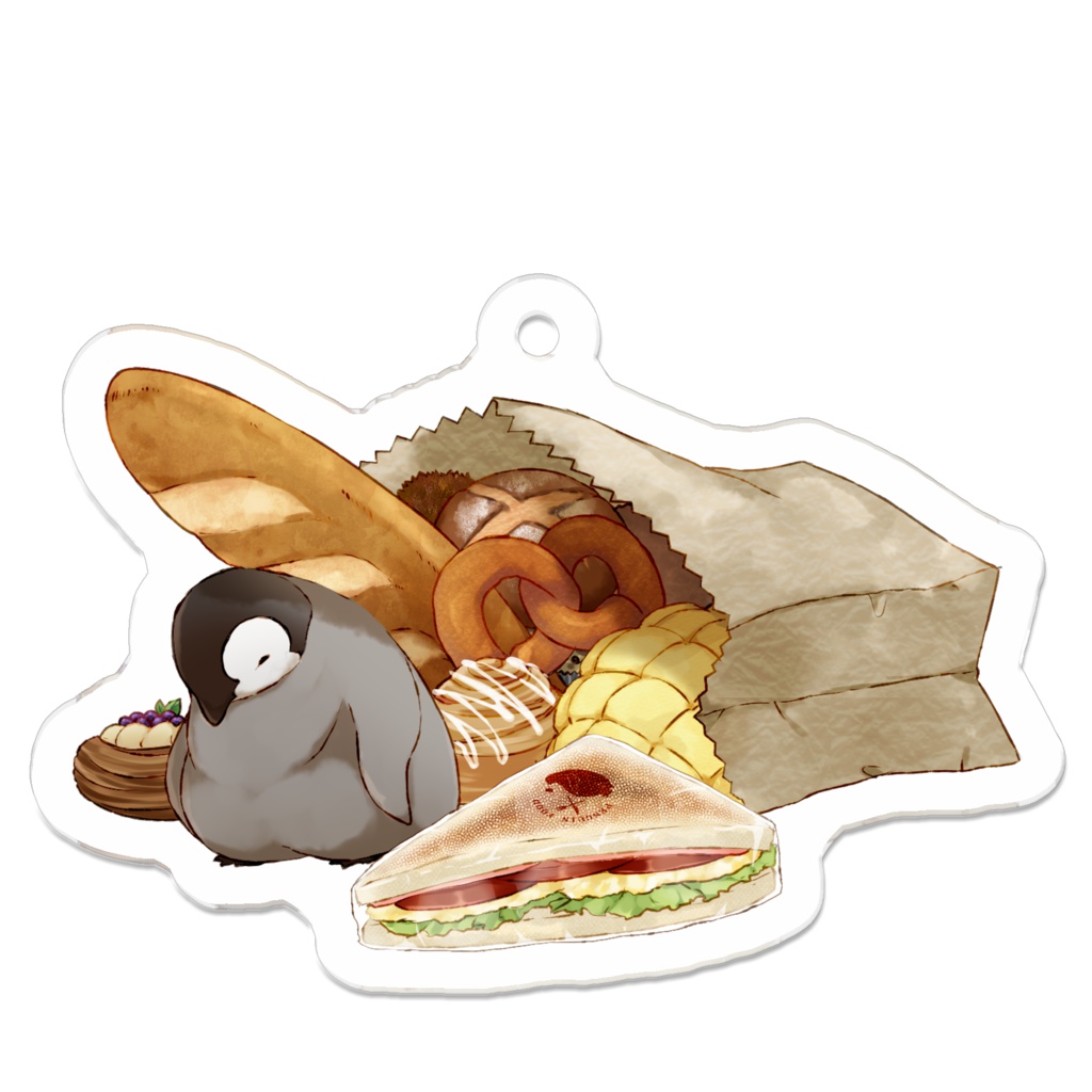 PENGUIN FOOD「ベーカリー」 アクリルキーホルダー