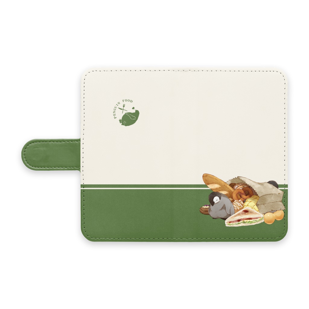 PENGUIN FOOD「ベーカリー」 Android 手帳型ケース