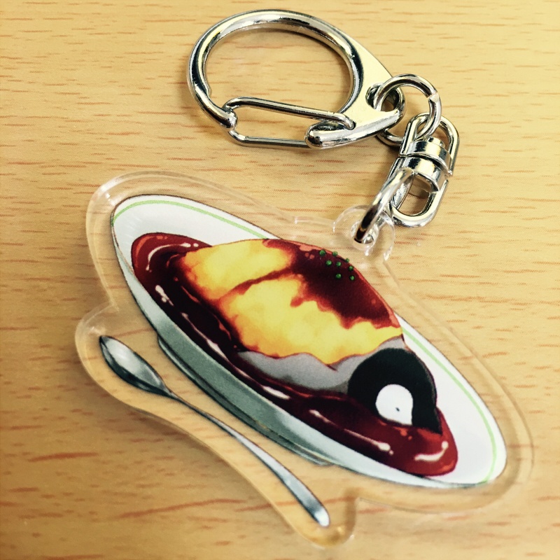 PENGUIN FOOD「オムハヤシ」 アクリルキーホルダー