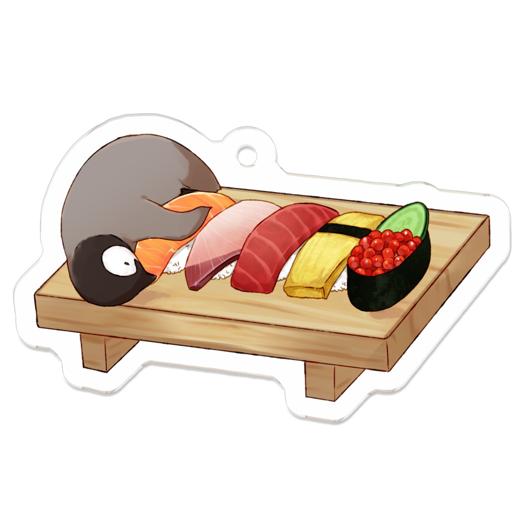 PENGUIN FOOD「寿司」 アクリルキーホルダー